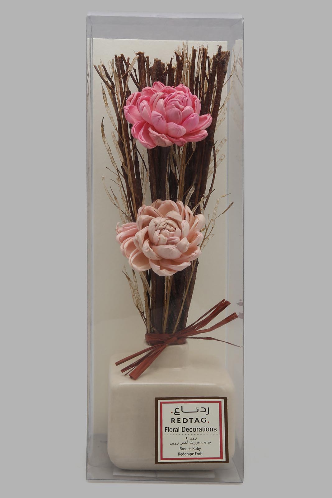 Redtag-Pink-Scented-Dry-Flower-In-Ceramic-Vase-Colour:Pink,-Filter:Home-Decor,-HMW-HOM-Pot-Pourri,-HOM-HOME-SPUN-2,-New-In,-New-In-HMW-HOM,-Non-Sale,-Section:Homewares,-W21B-Home-Decor-