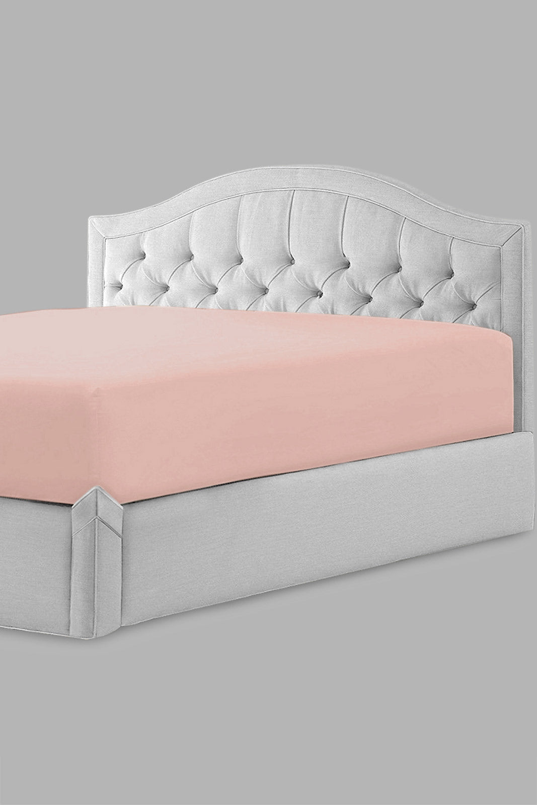Redtag-Pink-Cotton-Fitted-Sheet-(Double-Size)-Fitted-Sheets-Home-Bedroom-
