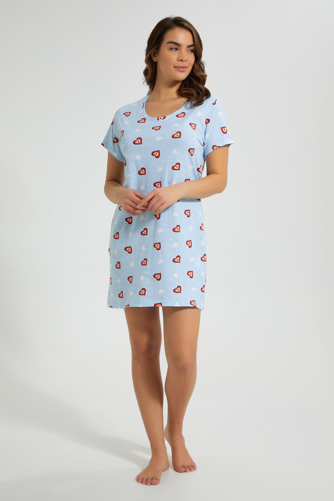 Redtag-Printed-Nightshirt-(2-Pack)-Nightshirts-Women's-