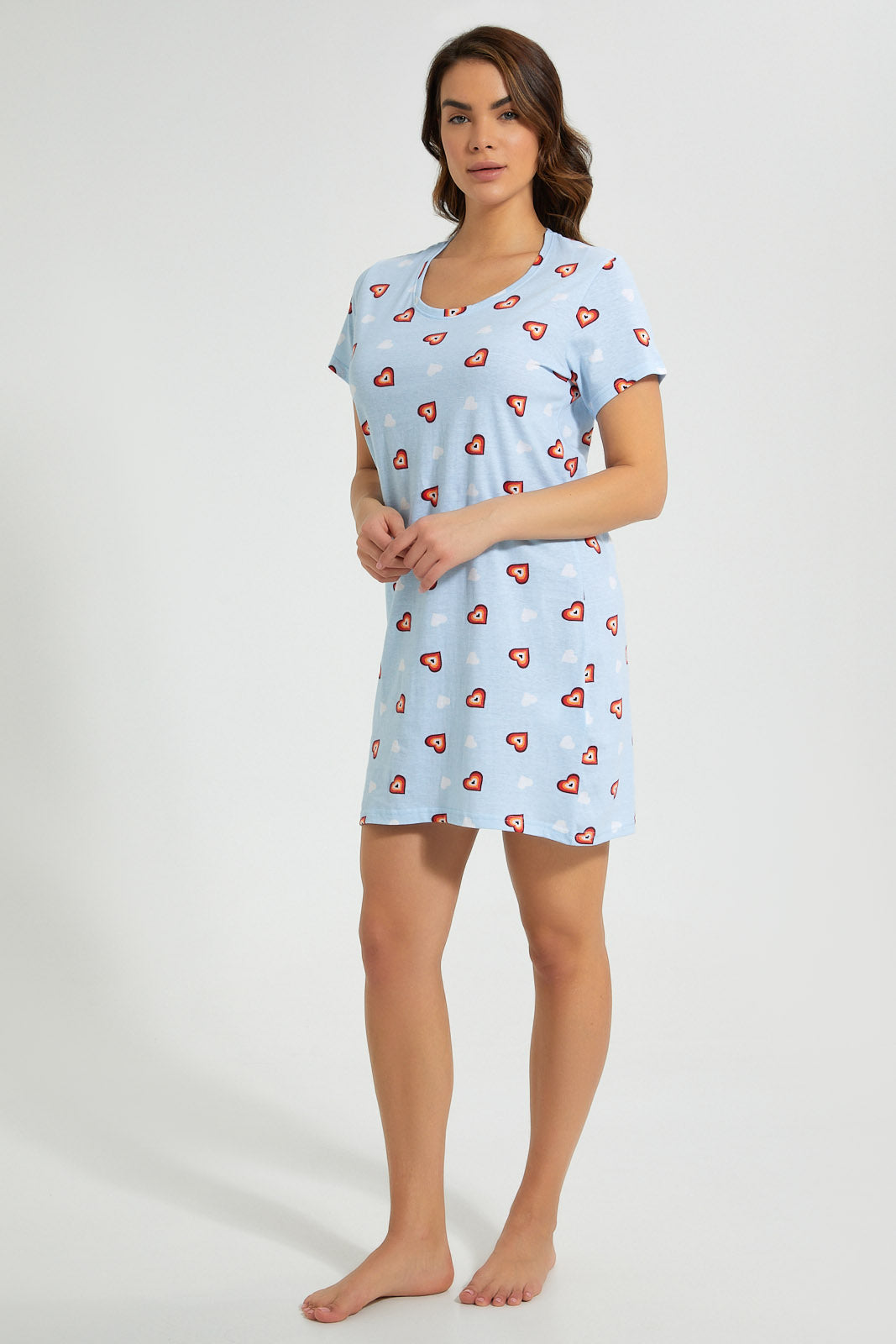 Redtag-Printed-Nightshirt-(2-Pack)-Nightshirts-Women's-