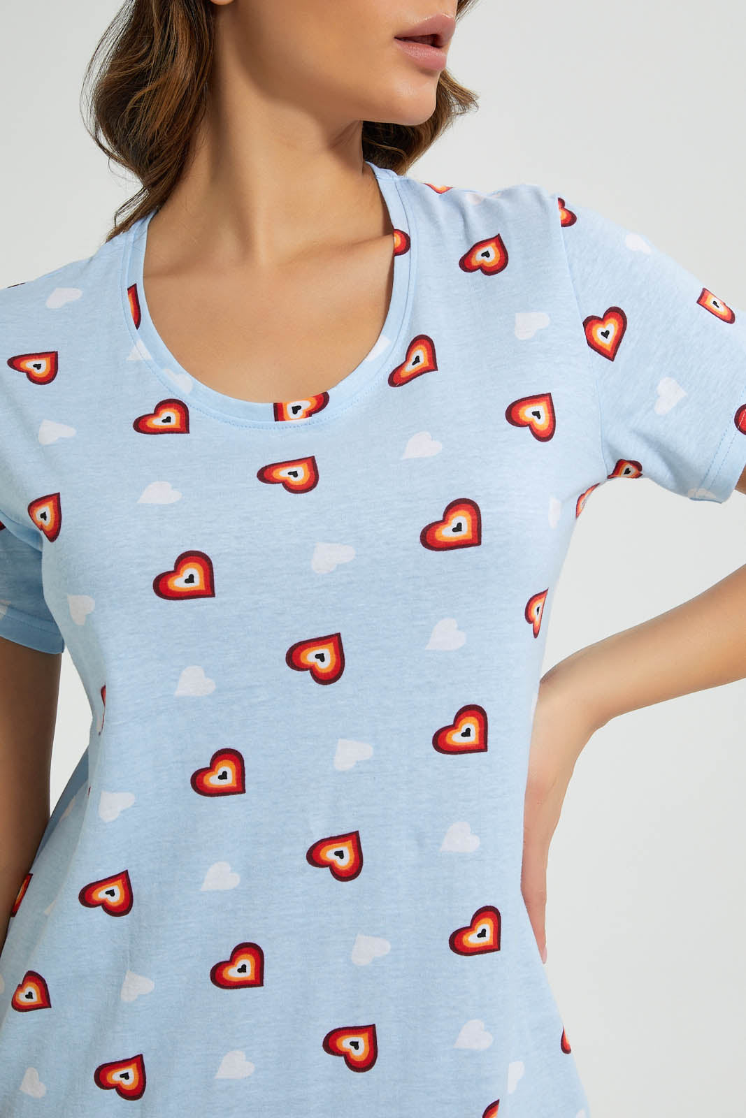 Redtag-Printed-Nightshirt-(2-Pack)-Nightshirts-Women's-