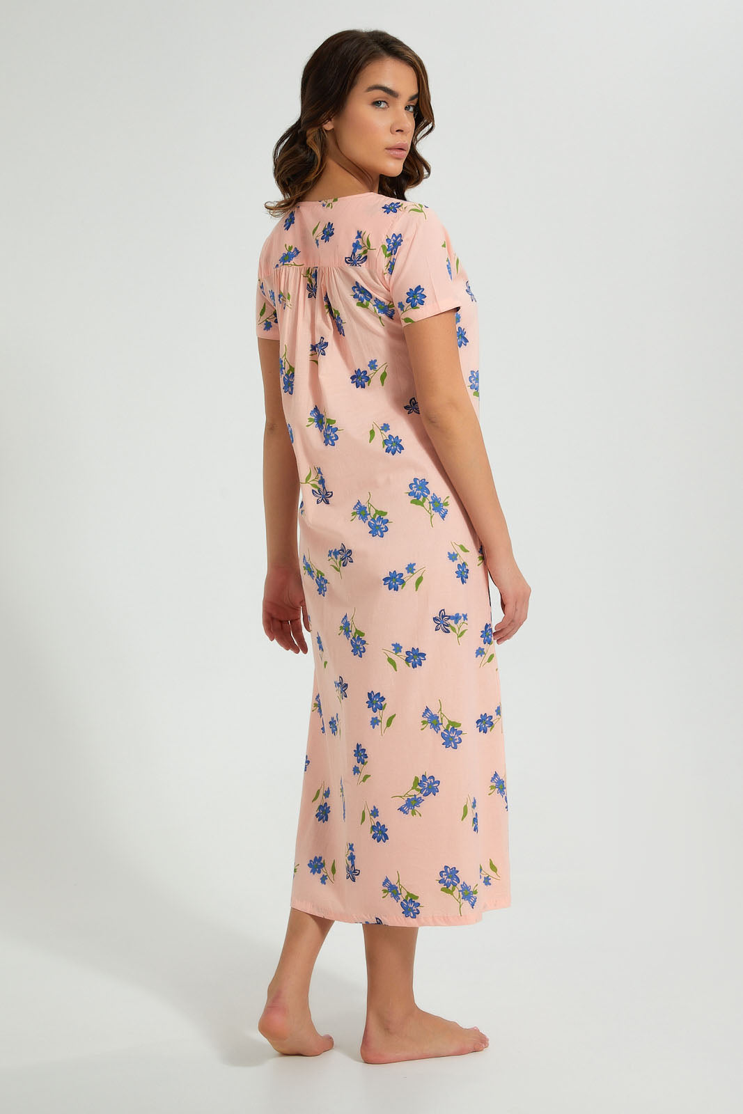 Redtag-Floral-Printed-Nightgown-Nightgowns-Women's-