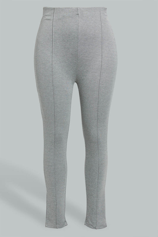 Redtag-Grey-Pintuck-Legging-Leggings-Women's-