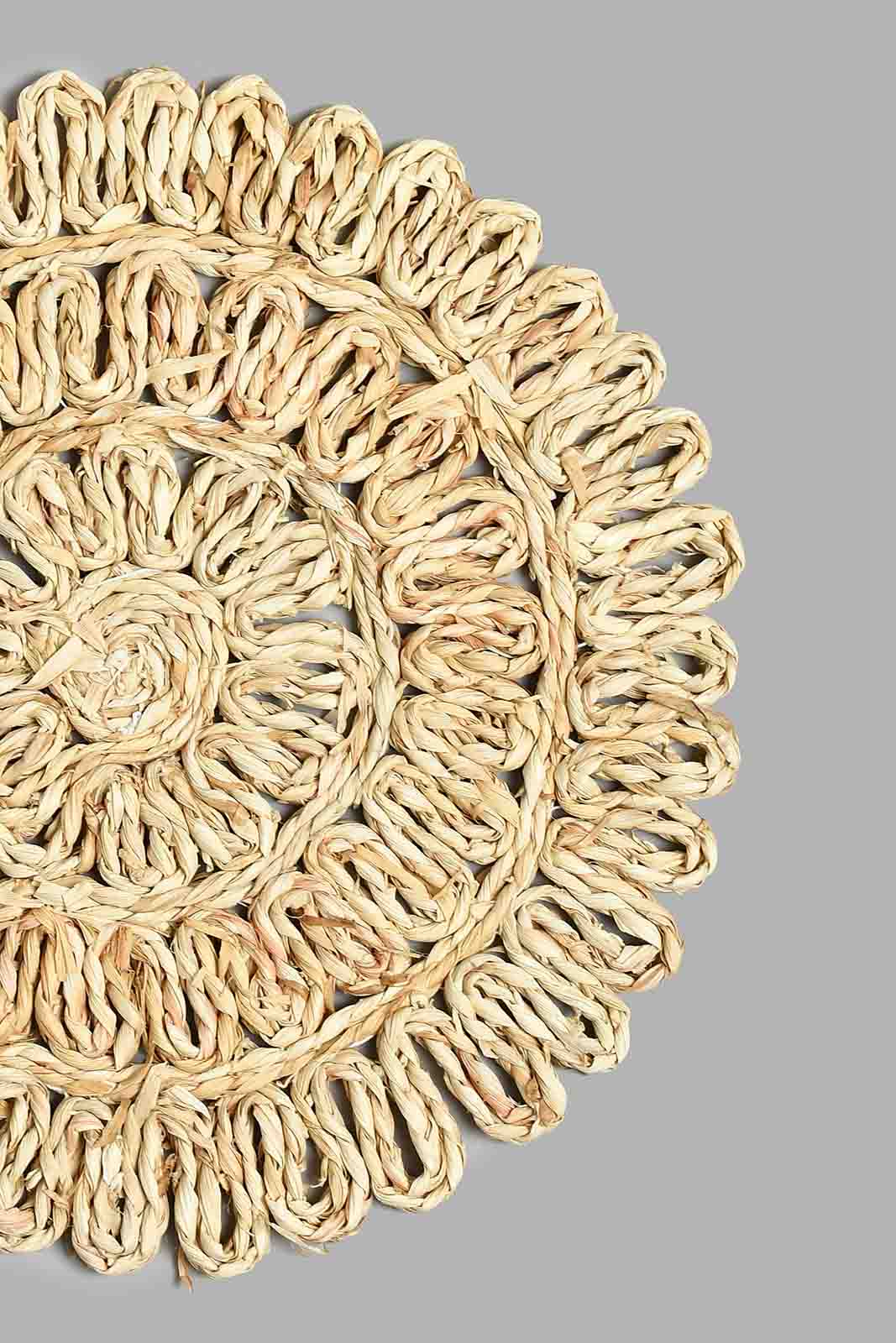 Redtag-Brown-Round-Placemat-Placemats-Home-Dining-