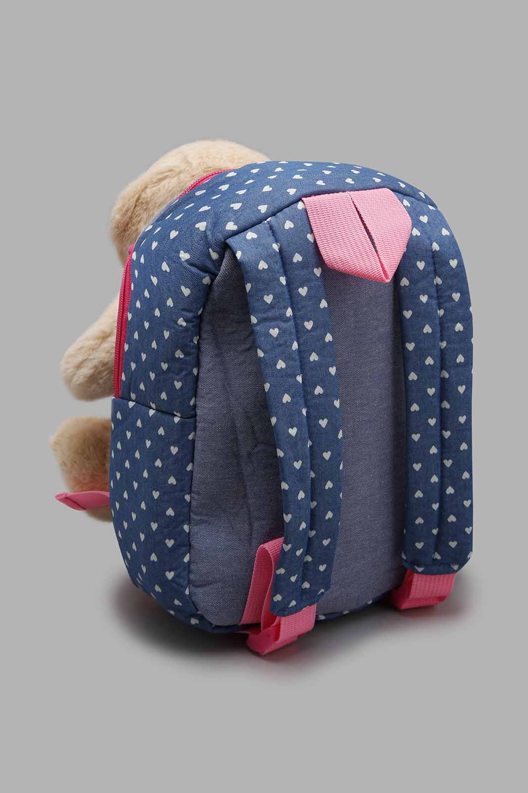 Redtag-Blue-Character-Faux-Fur-Backpack-Backpacks-Girls-