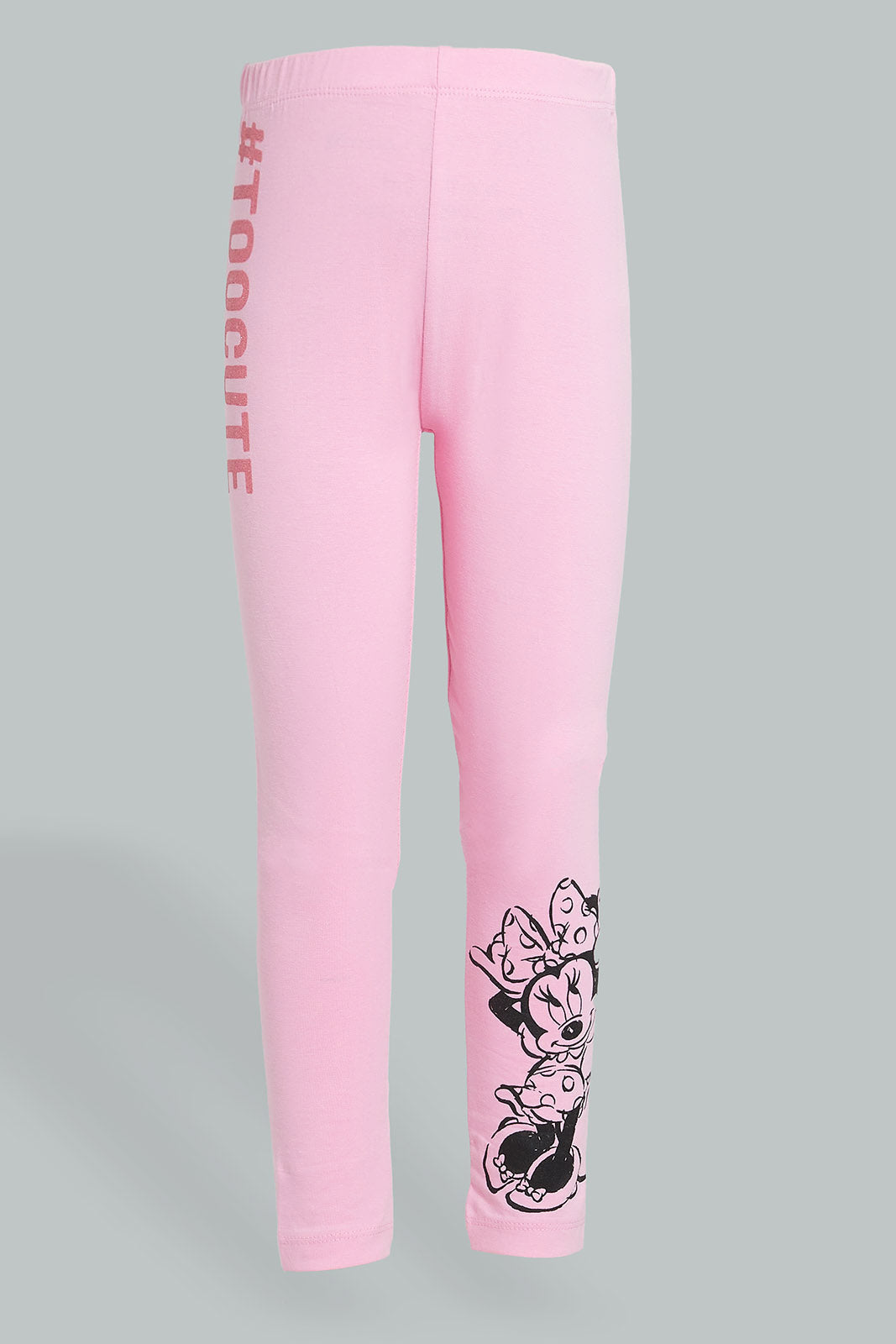 Redtag-Pink-Minnie-Legging-Character,-Colour:Pink,-Filter:Girls-(2-to-8-Yrs),-Girls-Leggings,-New-In,-New-In-GIR,-Non-Sale,-Section:Kidswear,-TBL,-W21B-Girls-2 to 8 Years