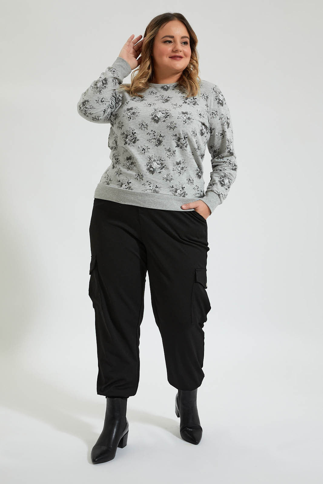 Redtag-Allover-Print-Top-Colour:Grey,-Deals:20%OFF,-Filter:Plus-Size,-LDP-T-Shirts,-New-In,-New-In-LDP,-Non-Sale,-Section:Women,-W21B-Women's-