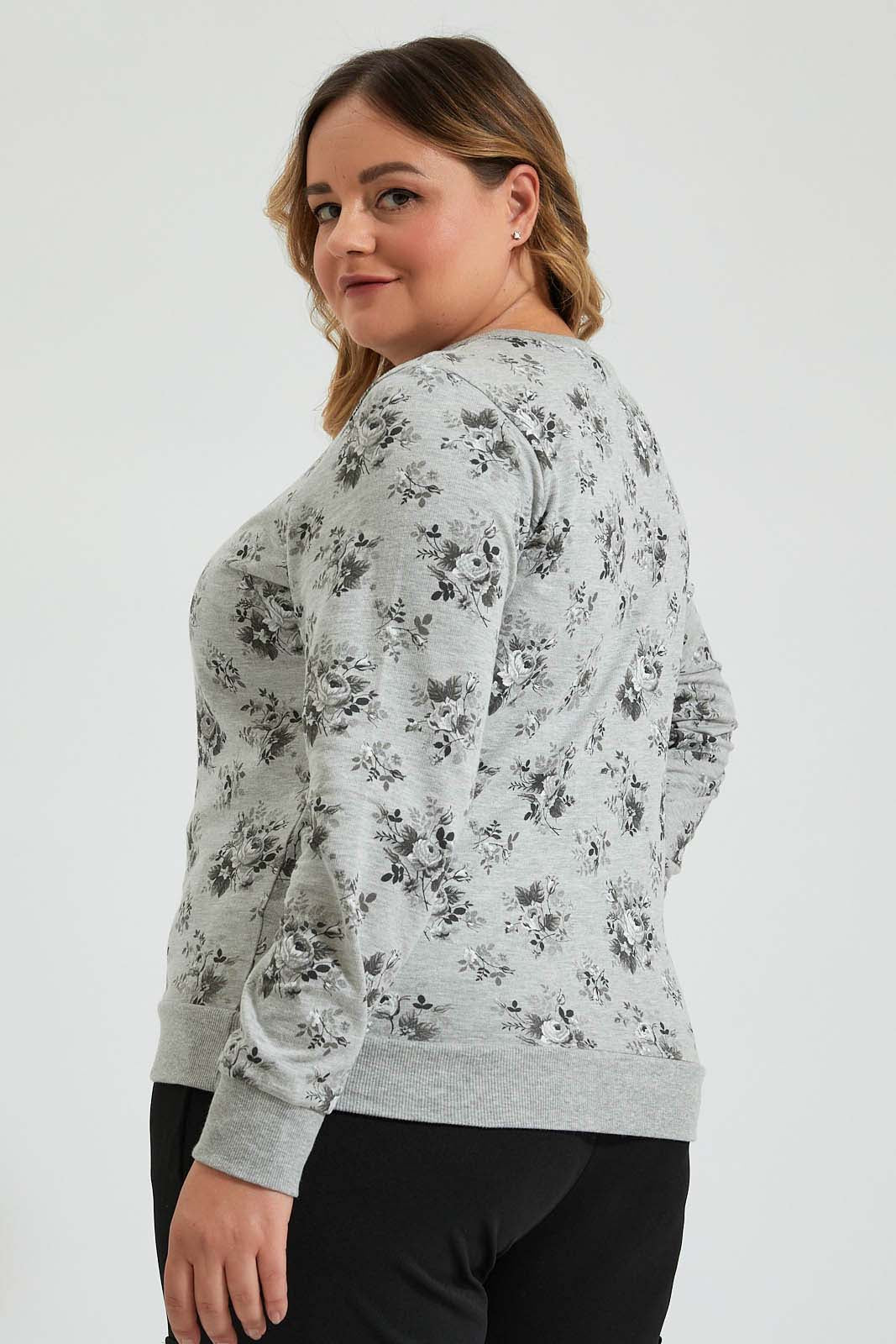 Redtag-Allover-Print-Top-Colour:Grey,-Deals:20%OFF,-Filter:Plus-Size,-LDP-T-Shirts,-New-In,-New-In-LDP,-Non-Sale,-Section:Women,-W21B-Women's-