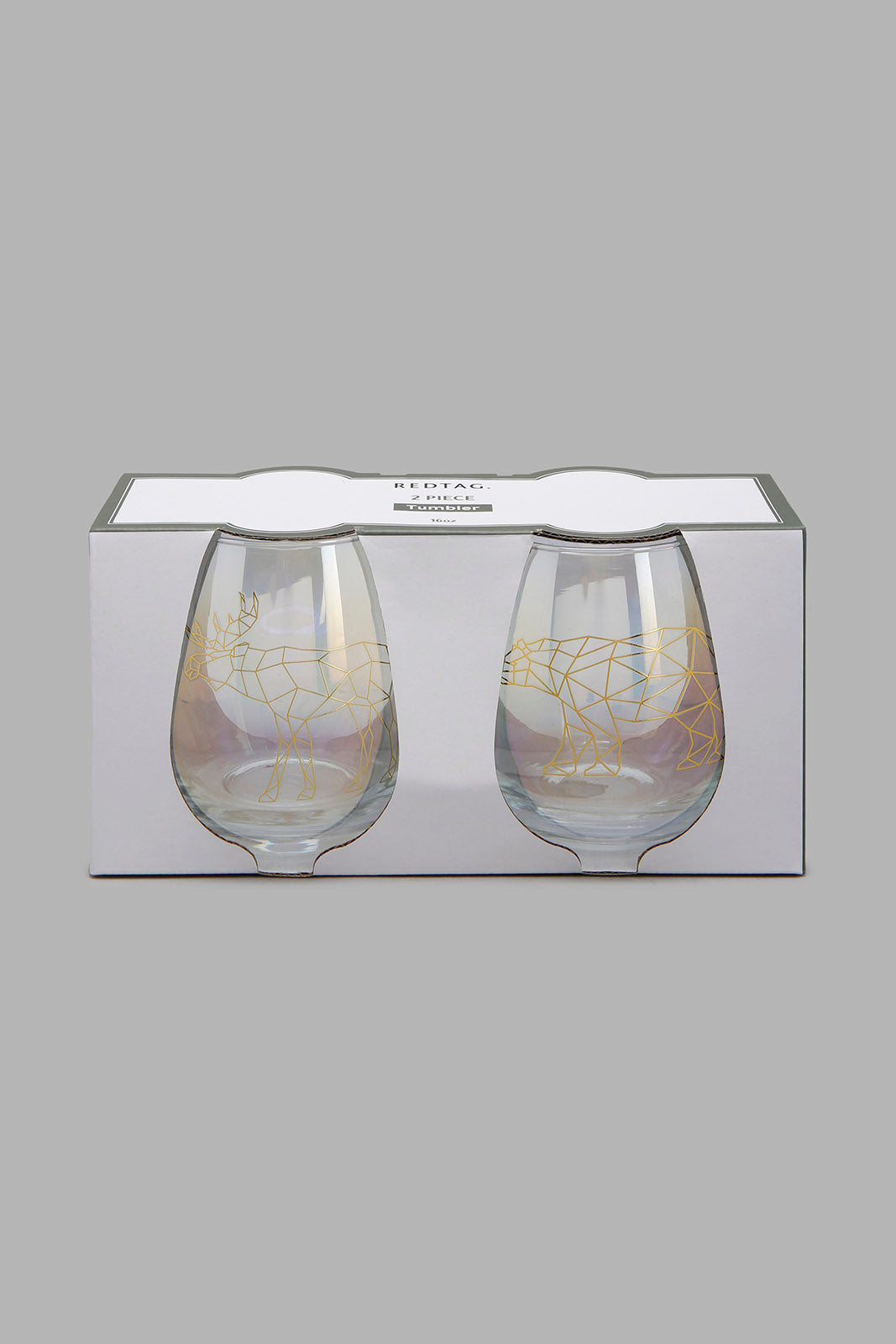 Redtag-Gold-Animal-Printed-Tumbler-Set-(2-Piece)-Glasses-Home-Dining-