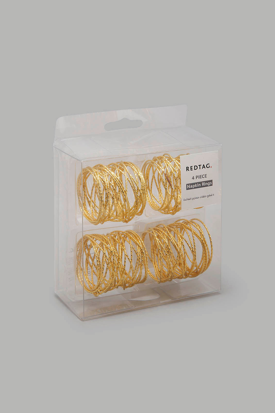 Redtag-Gold-Napkin-Ring-(4-Piece)-Napkin-Rings-Home-Dining-