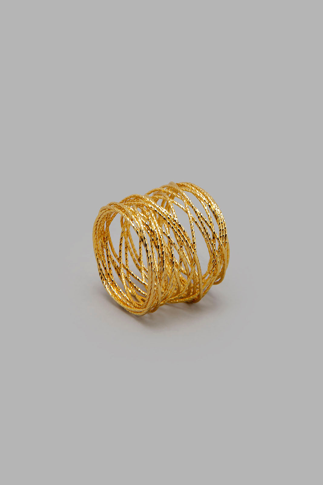 Redtag-Gold-Napkin-Ring-(4-Piece)-Napkin-Rings-Home-Dining-