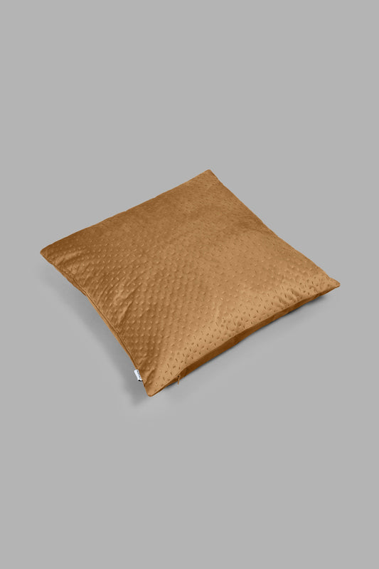 Redtag-Brown-Velvet-Cushion-Colour:Brown,-Filter:Home-Bedroom,-HMW-BED-Cushions,-New-In,-New-In-HMW-BED,-Non-Sale,-S22B,-Section:Homewares-Home-Bedroom-