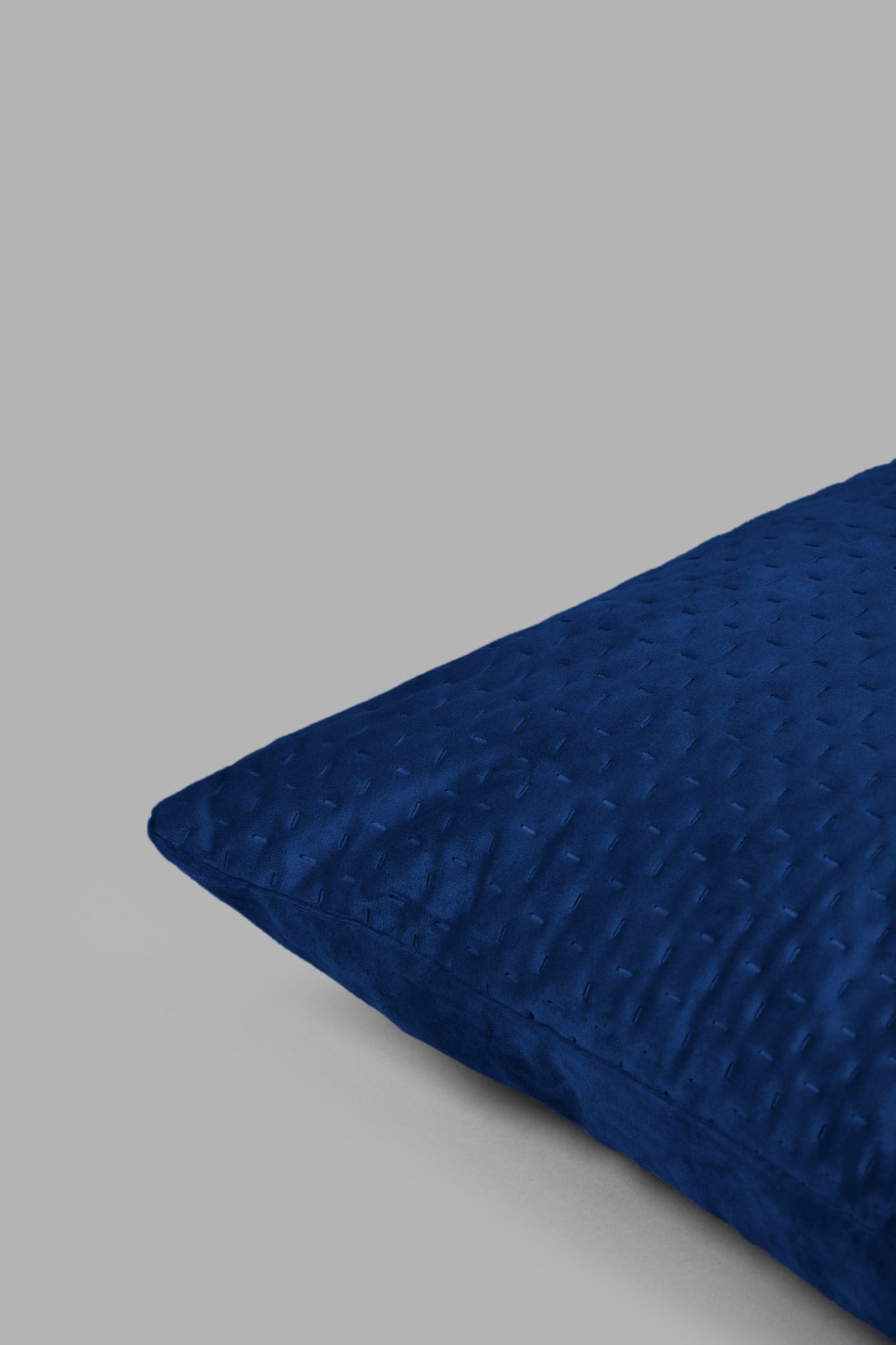 Redtag-Navy-Velvet-Cushion-Colour:Navy,-Filter:Home-Bedroom,-HMW-BED-Cushions,-New-In,-New-In-HMW-BED,-Non-Sale,-S22B,-Section:Homewares-Home-Bedroom-