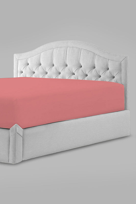 Pink Fitted Sheet (Super King Size)