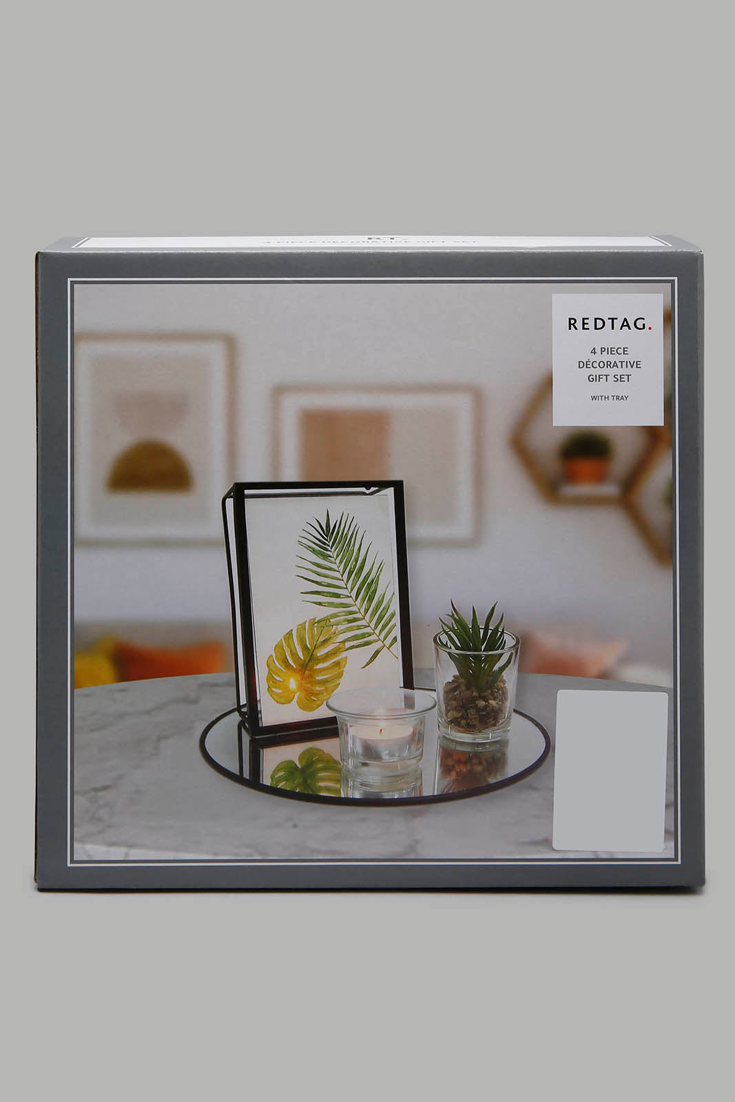 Redtag-Black-5pc-Decor-Gift-set-with-Tray-Colour:Black,-Filter:Home-Decor,-HMW-HOM-Gift-Sets,-HOM-HOME-SPUN-2,-New-In,-New-In-HMW-HOM,-Non-Sale,-Section:Homewares,-W21B-Home-Decor-