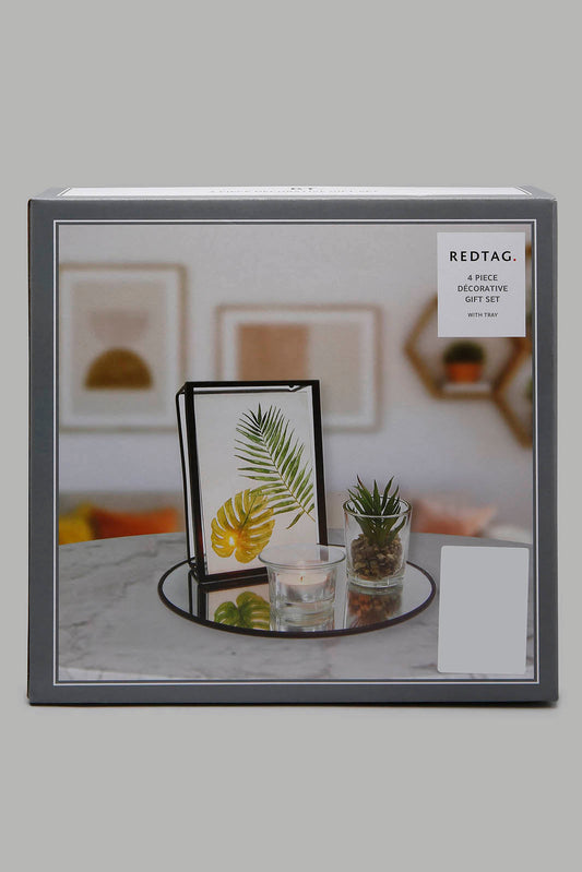Redtag-Black-5pc-Decor-Gift-set-with-Tray-Colour:Black,-Filter:Home-Decor,-HMW-HOM-Gift-Sets,-HOM-HOME-SPUN-2,-New-In,-New-In-HMW-HOM,-Non-Sale,-Section:Homewares,-W21B-Home-Decor-