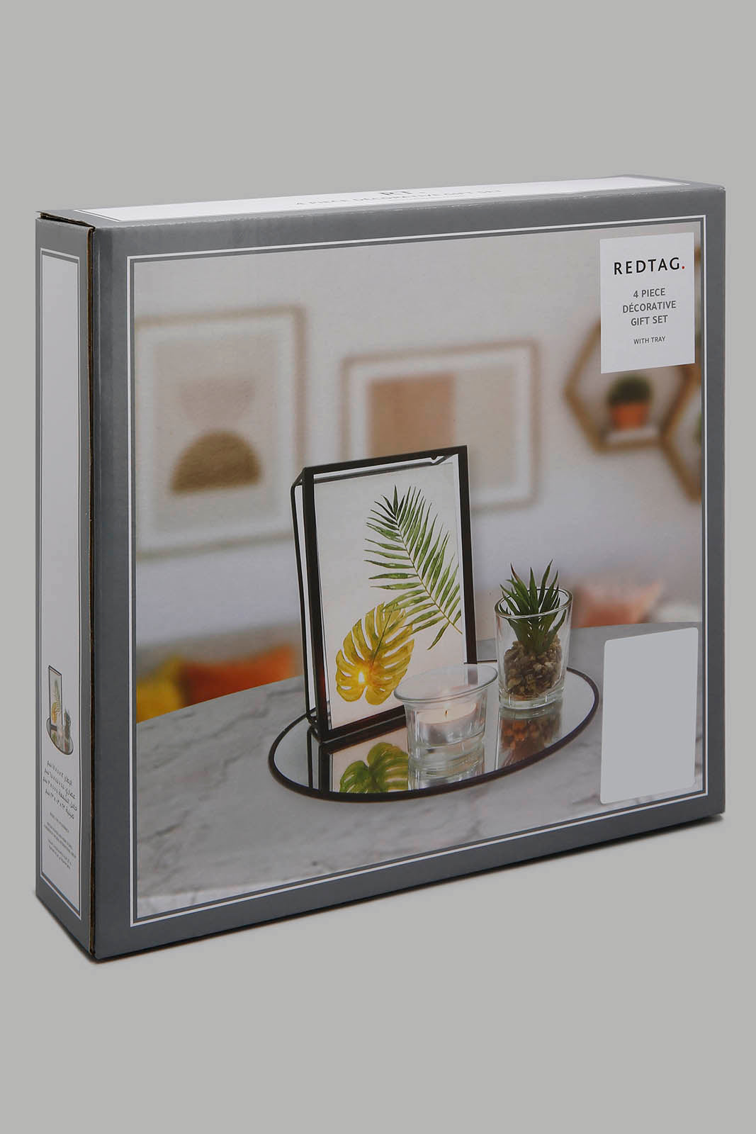 Redtag-Black-5pc-Decor-Gift-set-with-Tray-Colour:Black,-Filter:Home-Decor,-HMW-HOM-Gift-Sets,-HOM-HOME-SPUN-2,-New-In,-New-In-HMW-HOM,-Non-Sale,-Section:Homewares,-W21B-Home-Decor-