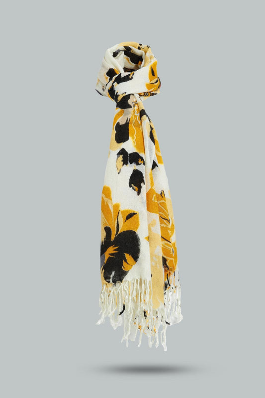 Redtag-White-Floral-Printred-Knitted-Scarfs-Scarves-Women-