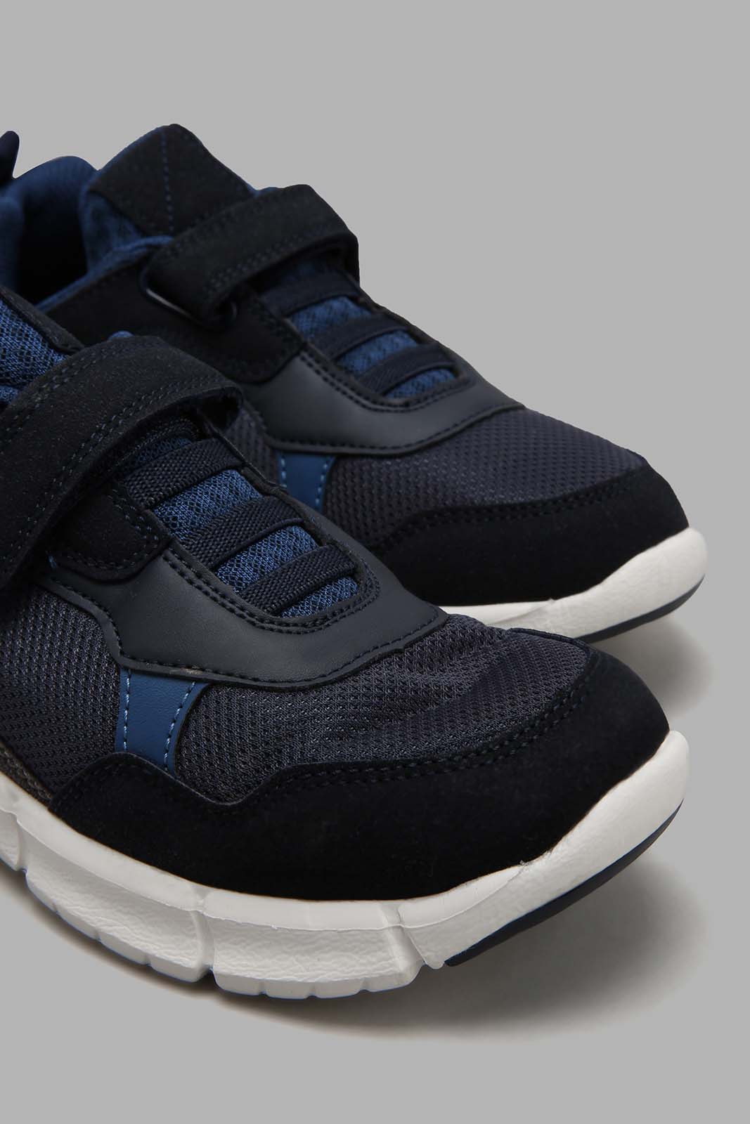 Redtag-Navy-Material-Block-Sneaker-Sneakers-Senior-Boys-5 to 14 Years