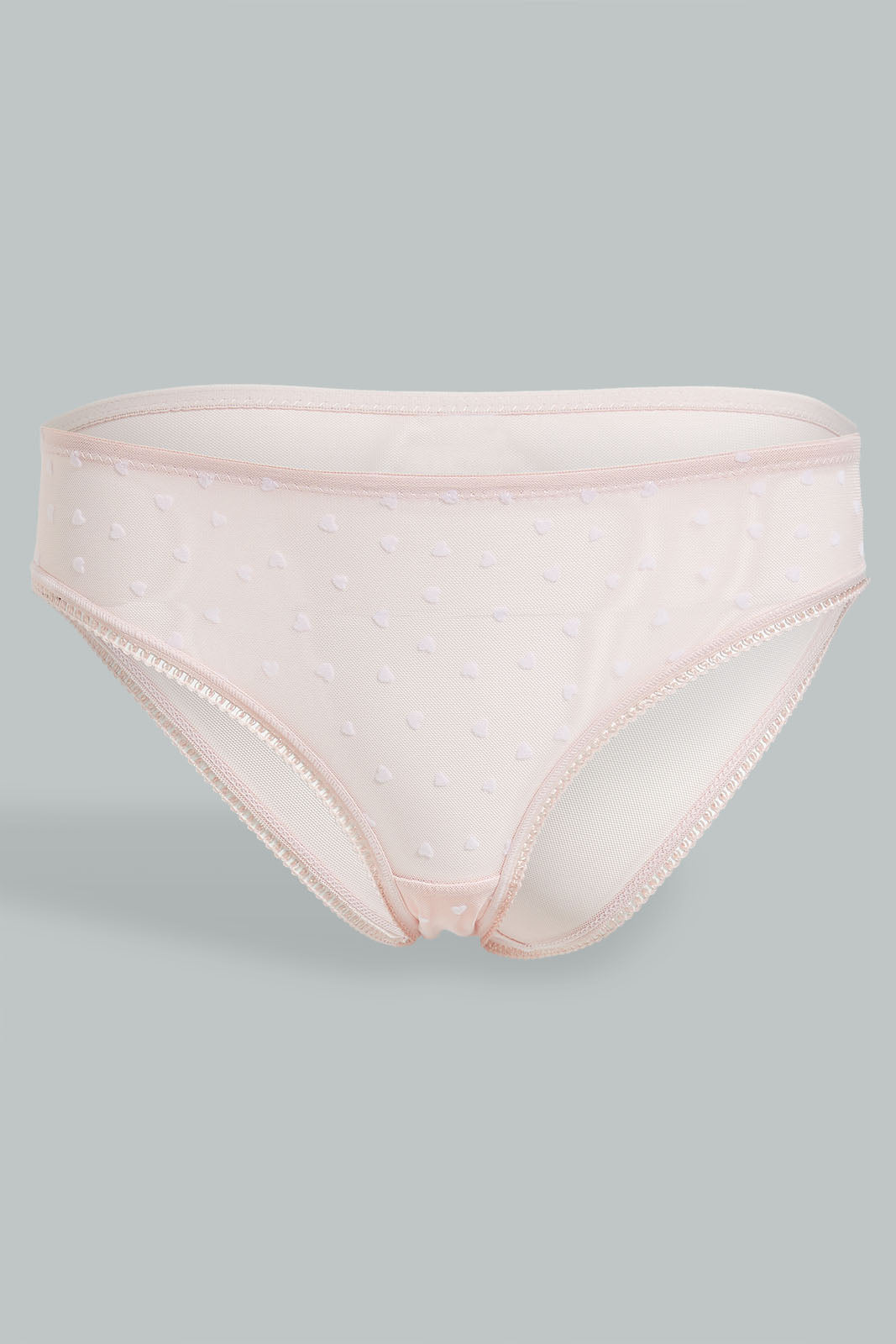 Redtag-Ivory/Dusty-Pink-Flock-Printed-Brazilian-Brief-(2-Pack)-Briefs-Brazilian-Women's-