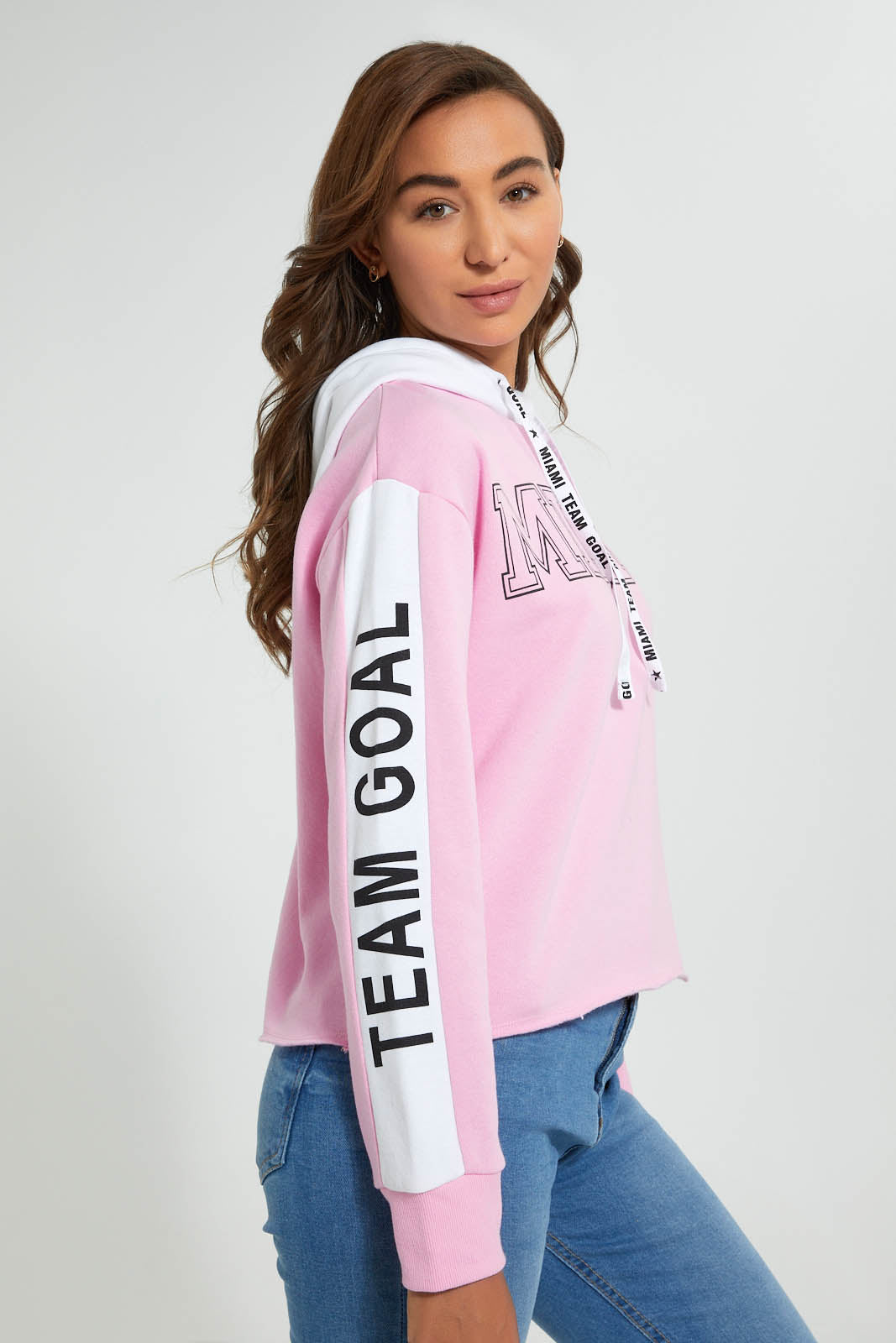 Redtag-Pink-Printed-Hooded-SweaT-Shirt-Sweatshirts-Women's-0