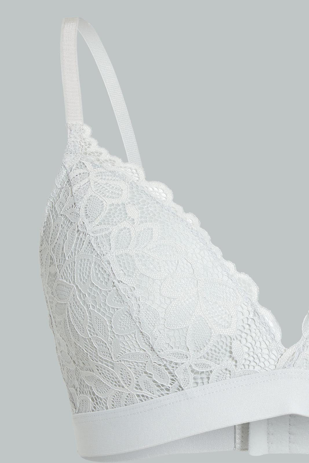 Redtag-Sage/Pale-Pink-Plain-Lace-Padded-Non-Wired-Bra-(2-Pack)-Padded-Non-Wired-Women's-