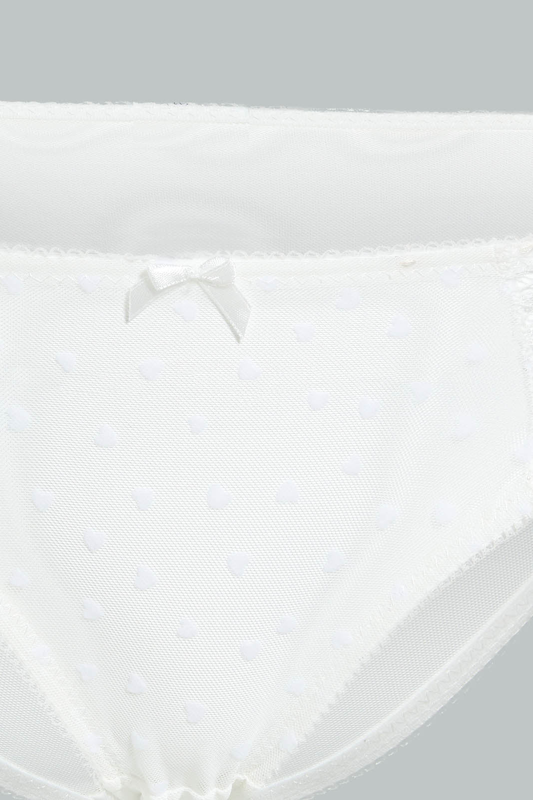 Redtag-Ivory/Dusty-Pink-Flock-Print-Bikini-Brief-(2-Pack)-Briefs-Bikini-Women's-
