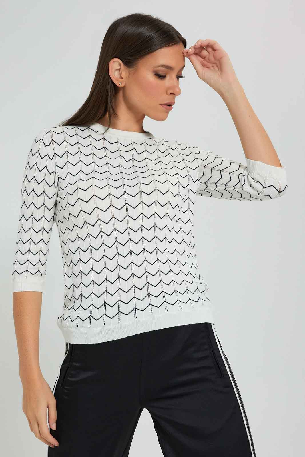 Redtag-Assorted-Jacquard-Lightweight-Sweater-Celebrity-Pullovers,-Colour:Assorted,-Filter:Women's-Clothing,-New-In,-New-In-LDC,-Non-Sale,-S22A,-Section:Women,-TBL-Women's-