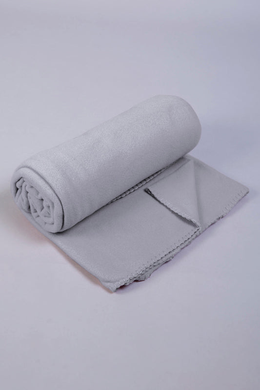 Grey Fleece Blanket (Single Size)