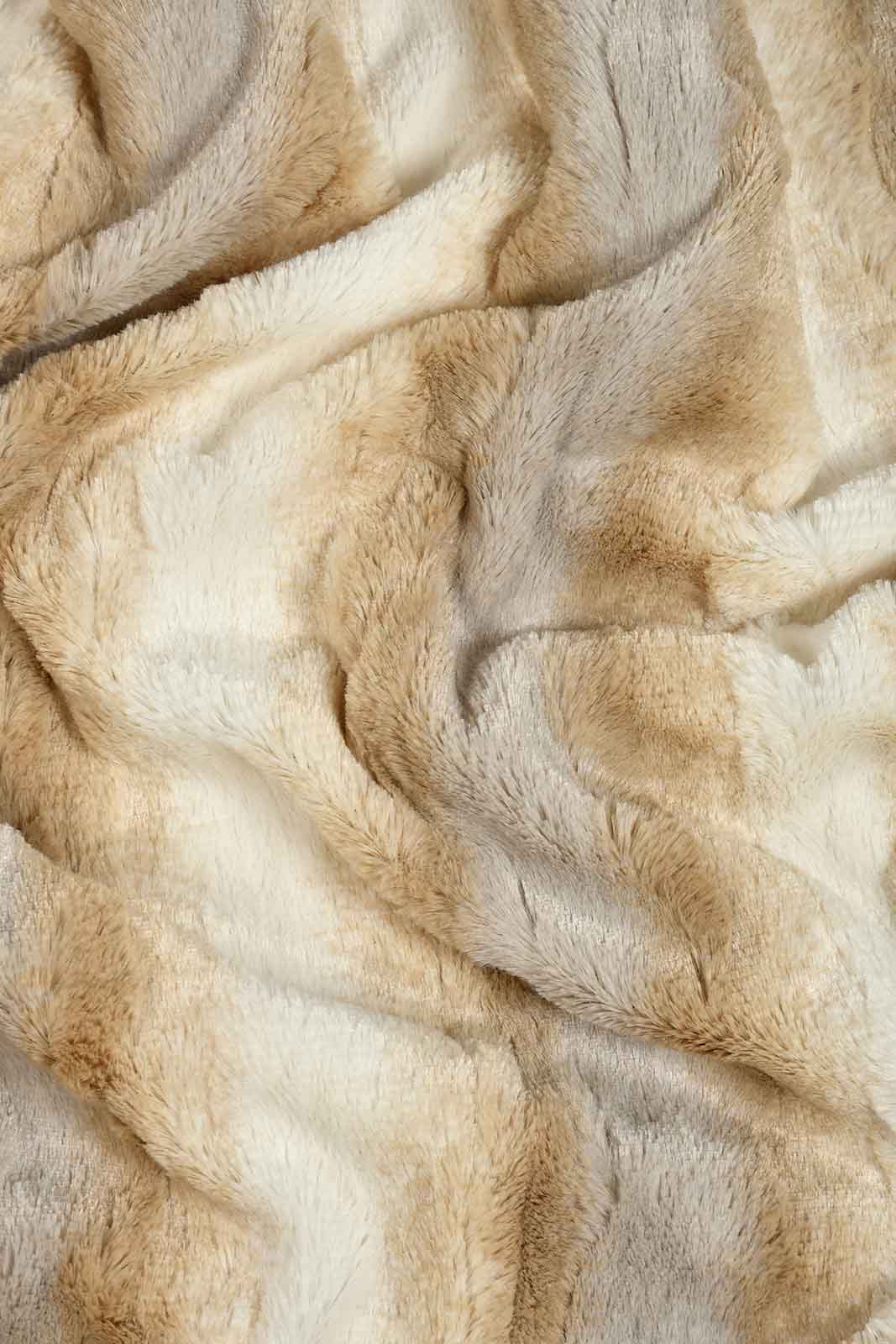 Redtag-Beige-Reversible-Animal-Print-Blanket-(Single-Size)-Blankets-Home-Bedroom-