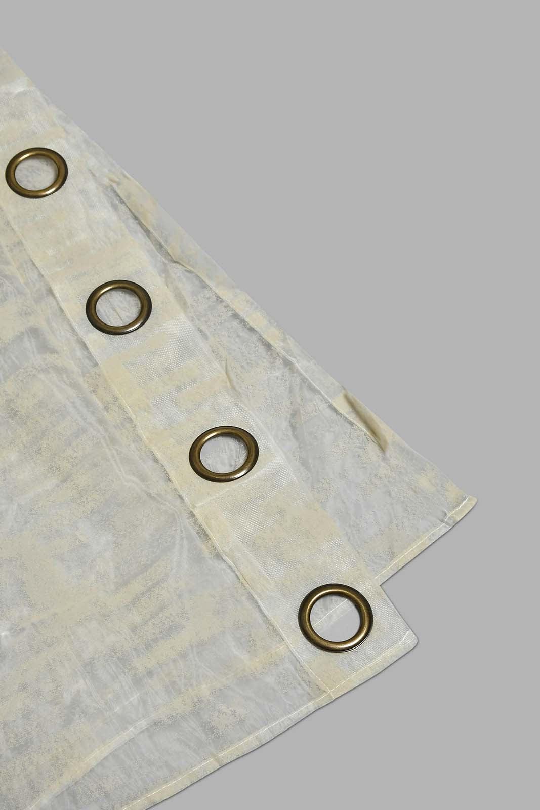 Redtag-Beige-Stripe-Jacquard-&-Sheer-4-Piece-Curtain-Set-Curtains-Home-Bedroom-