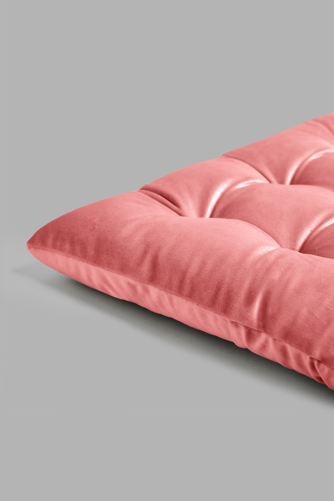 Redtag-Pink-Velvet-Chair-Pad-Chairpads-Home-Bedroom-