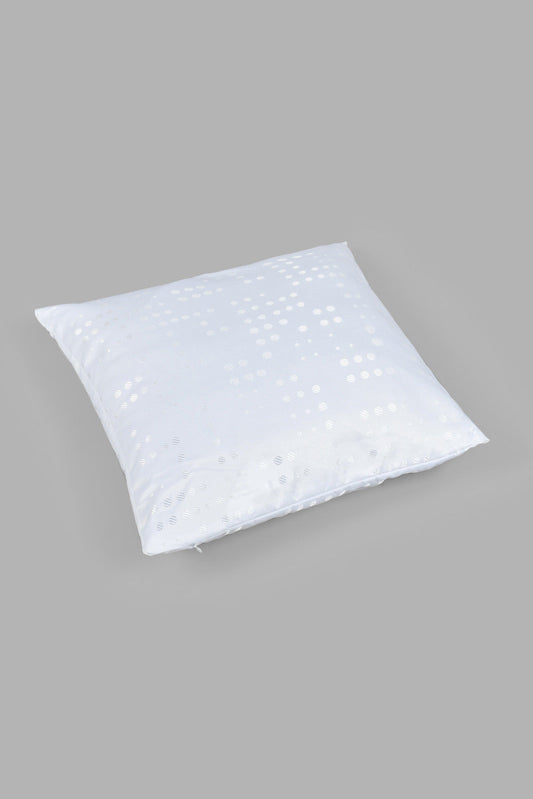 Redtag-White-Dots-Jacquard-Cushion-Cushions-Home-Bedroom-