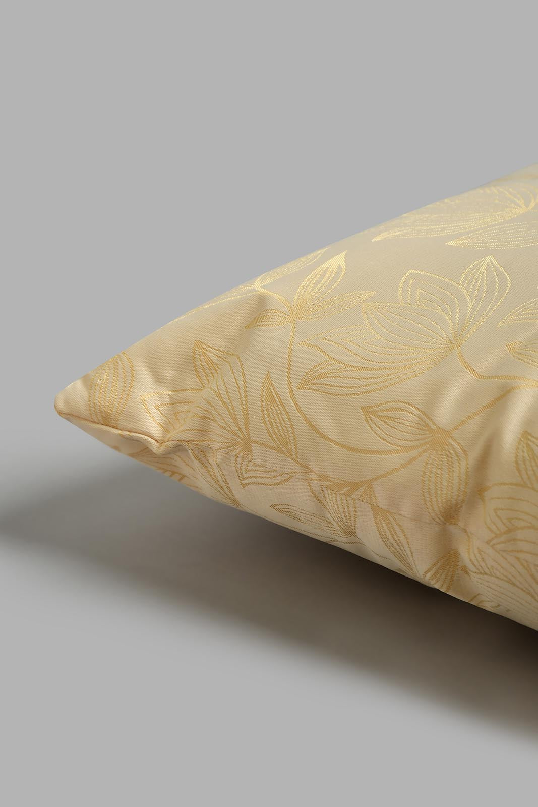 Redtag-Beige-Floral-Jacquard-Cushion-Cushions-Home-Bedroom-
