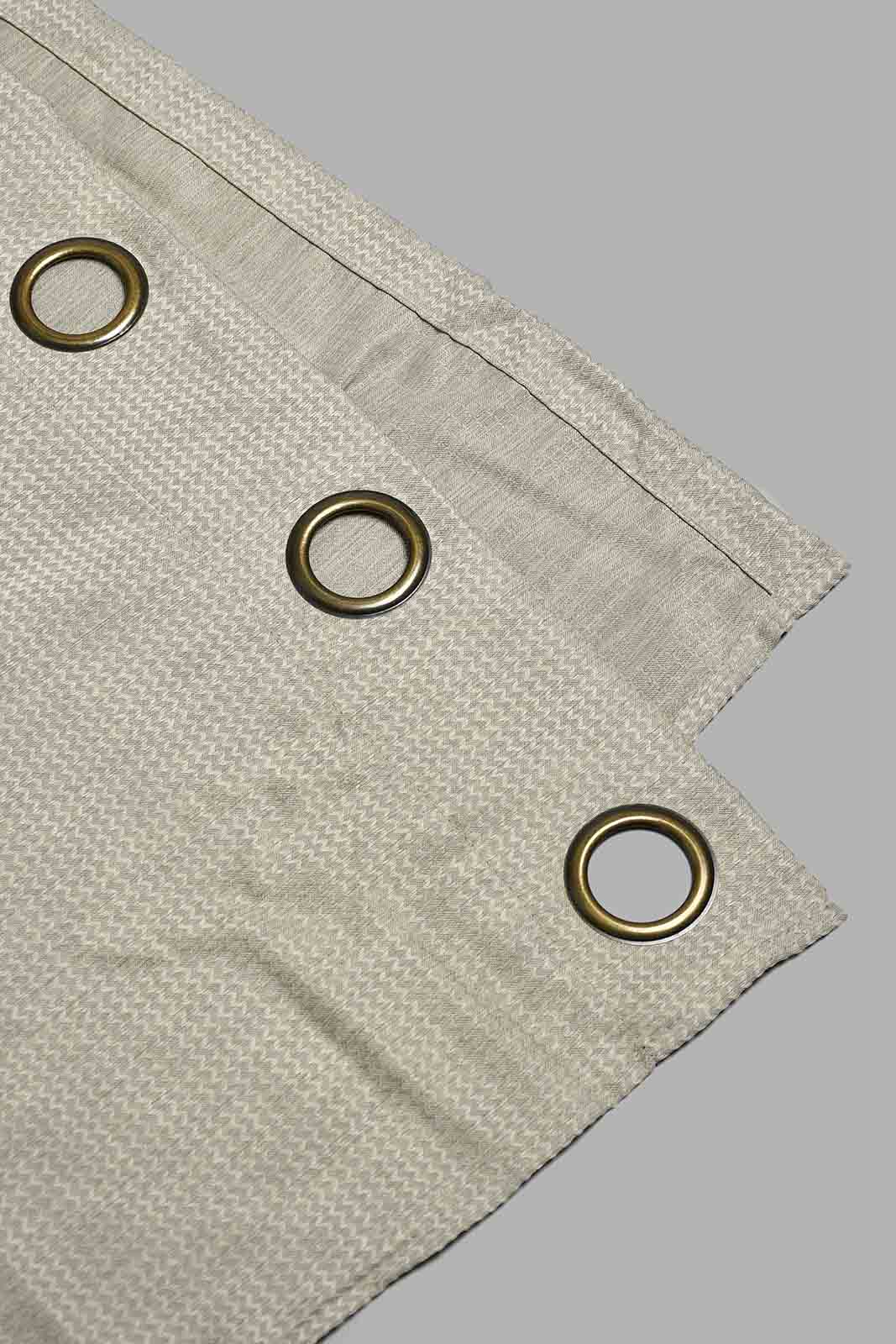 Redtag-Beige-2-Piece-Geometric-Jacquard-Curtain-Pair-Without-Lining-Curtains-Home-Bedroom-