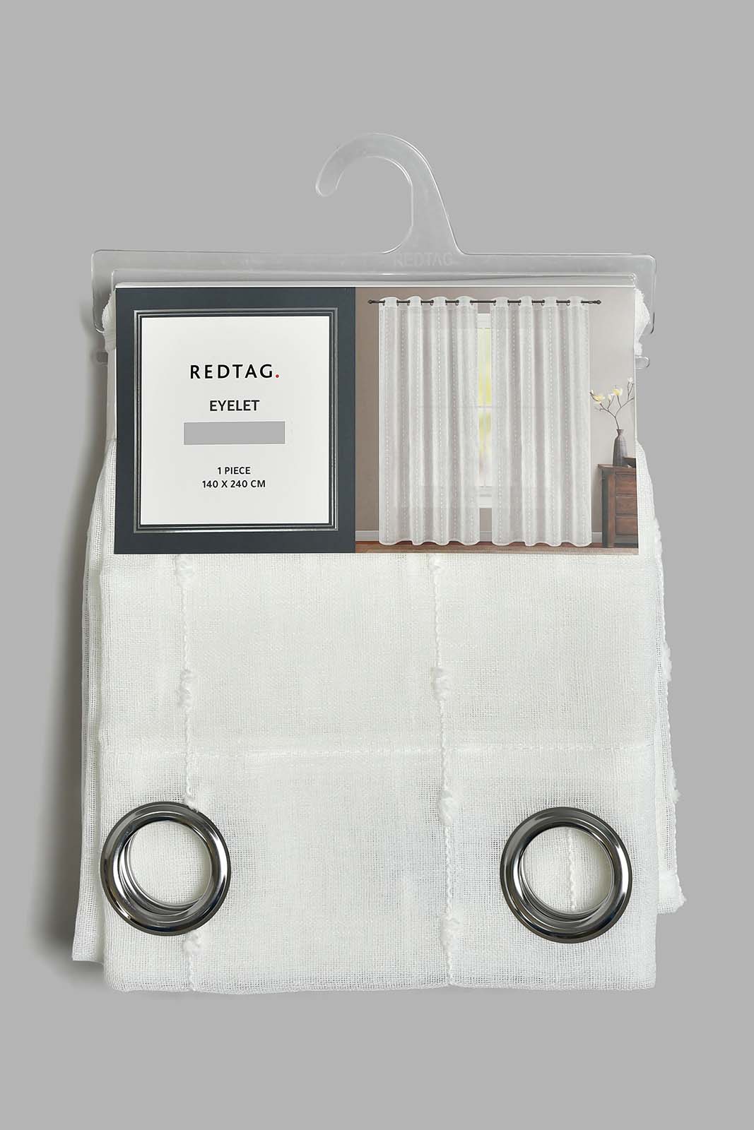 Redtag-White-1-Piece-Clip-Pattern-Sheer-Curtain-Curtains-Home-Bedroom-