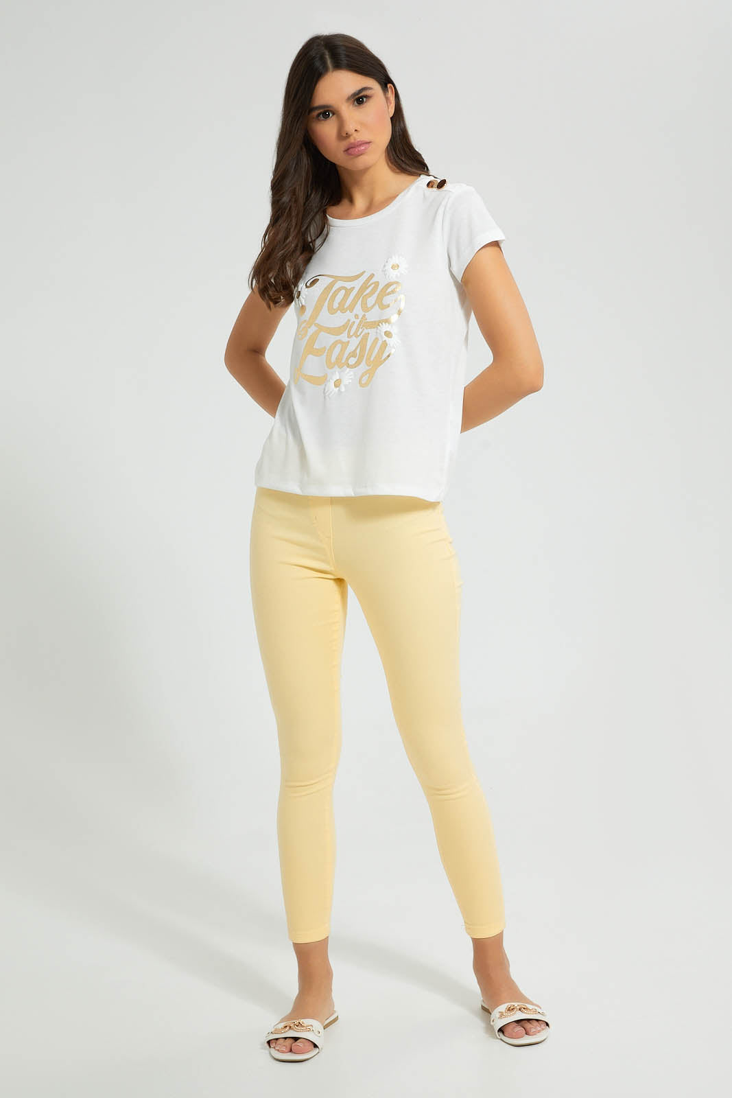 White Take It Easy T-Shirt