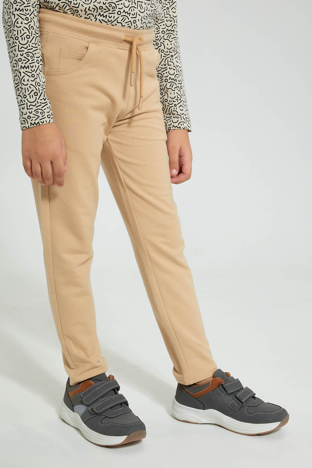 Redtag-Stone-Stretch-Terry-Pant-Chinos-Boys-2 to 8 Years