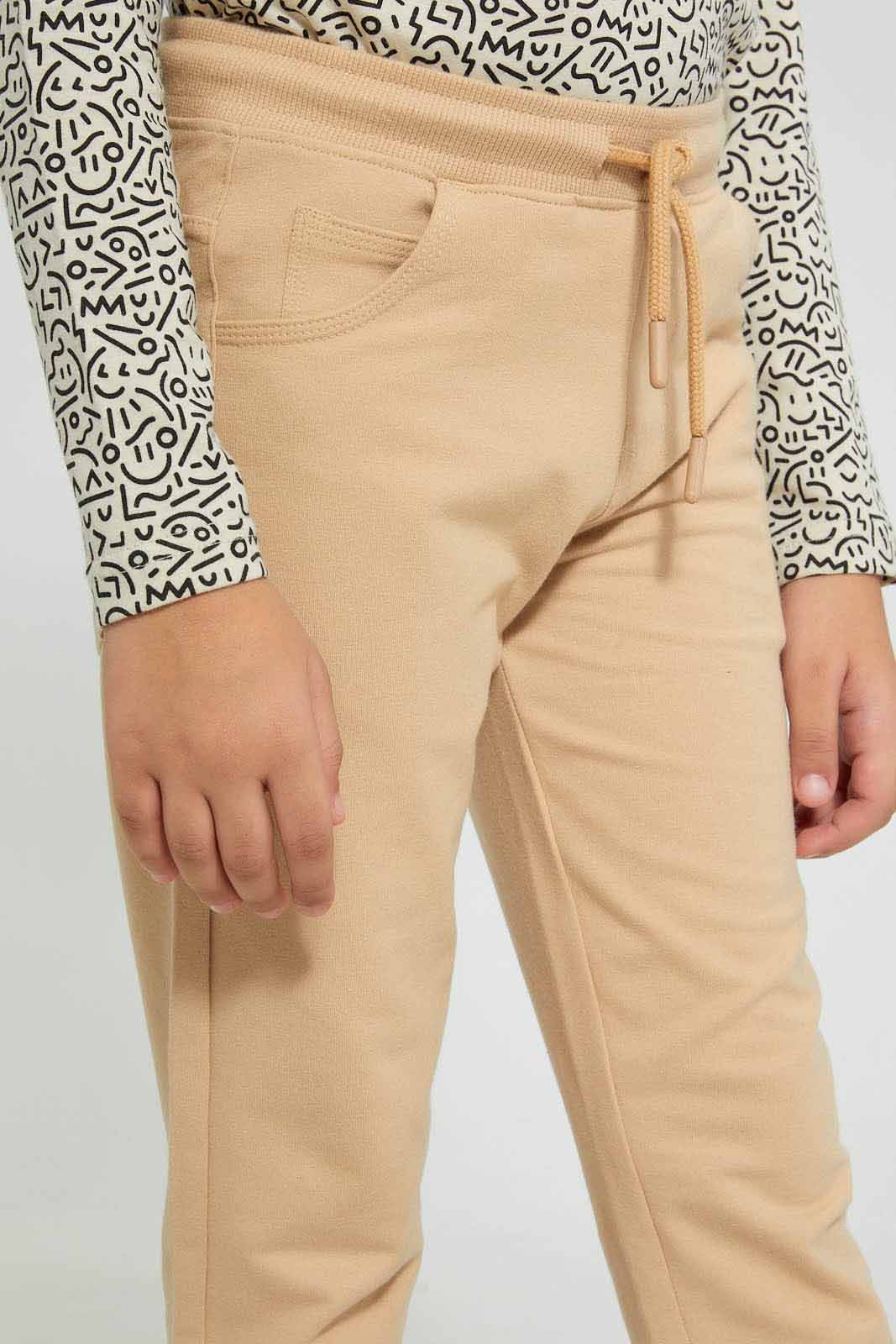 Redtag-Stone-Stretch-Terry-Pant-Chinos-Boys-2 to 8 Years