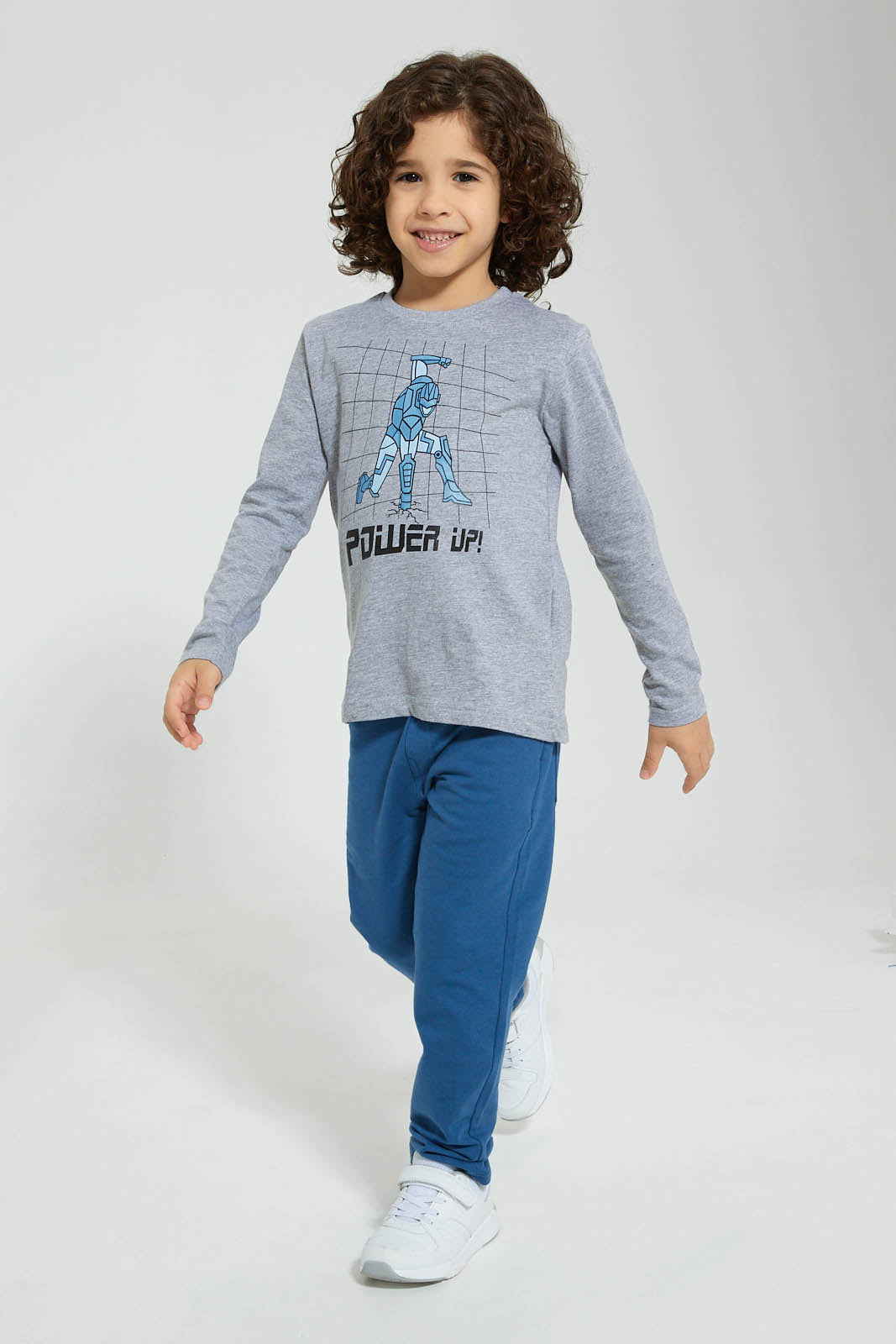 Redtag-Blue-Terry-Pant-Chinos-Boys-2 to 8 Years