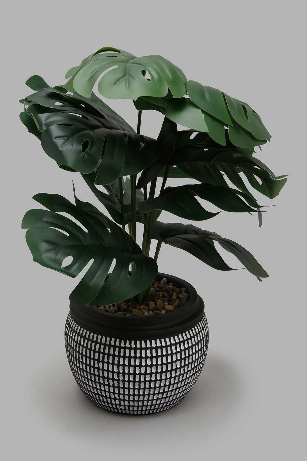 Redtag-Artificial-Plant-in-Black-Pattern-Ceramic-Pot-Artificial-Plants-Home-Decor-