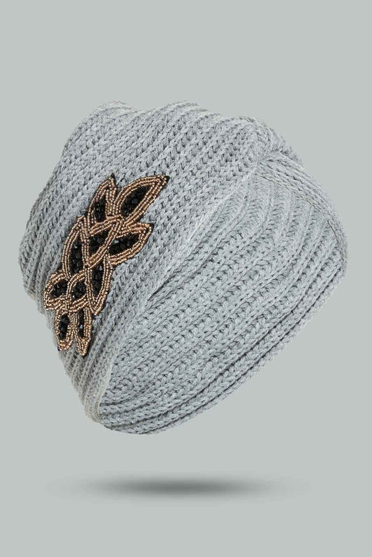 Redtag-Grey-Embellished-Knitted-Cap-Beanies-Women-