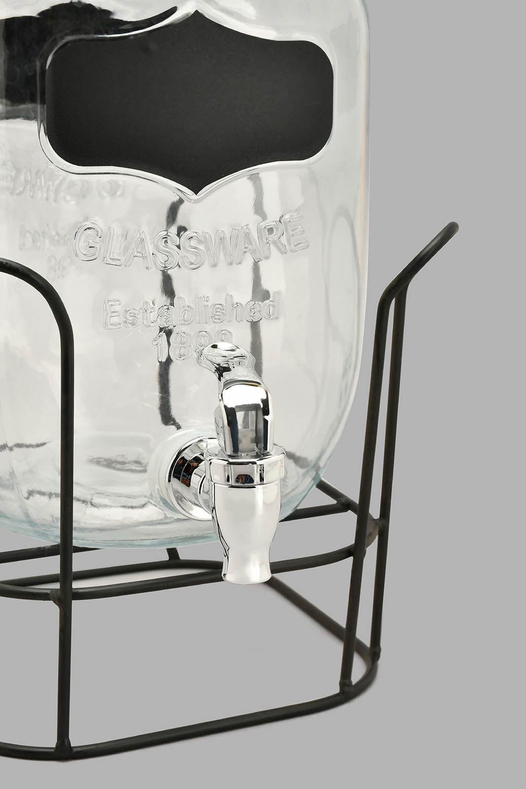 Redtag-Clear-Beverage-Dispenser-With-Mason-Jar-&-Stand-(5-Piece)-Beverage-Dispenser-Home-Dining-