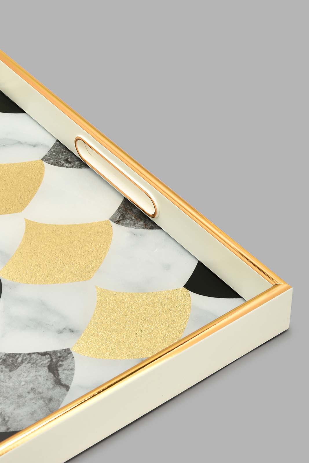 Redtag-Gold-Geomatic-Square-Tray-Trays-Home-Dining-