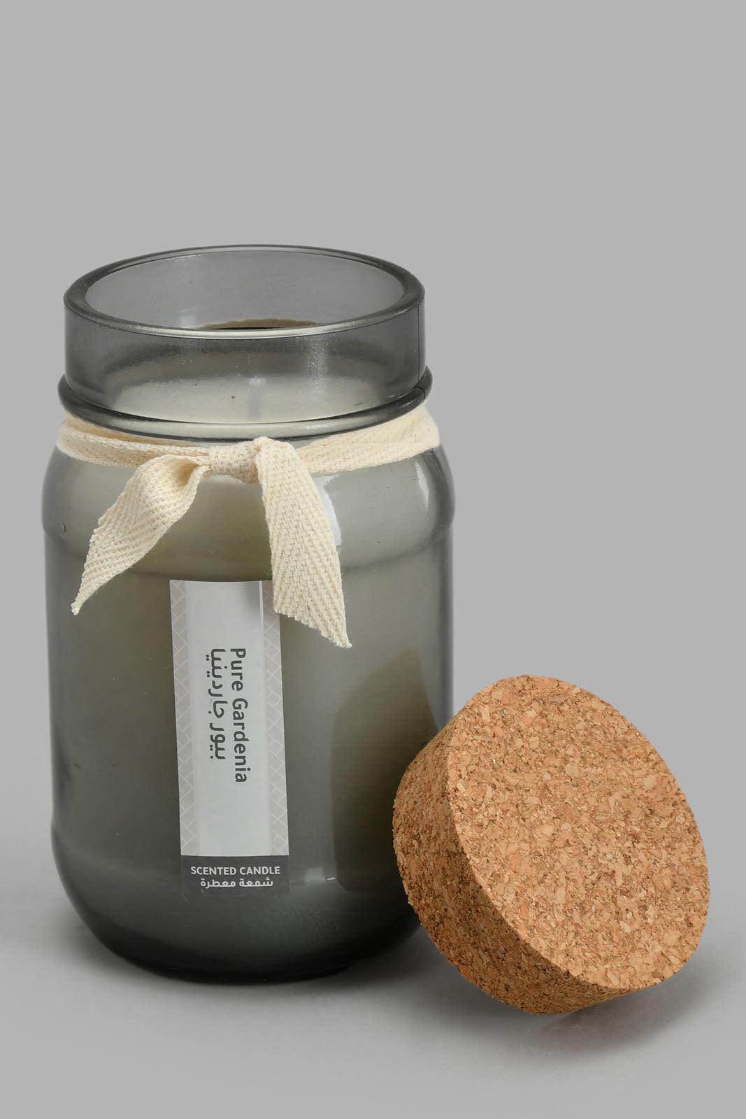 Redtag-Pure-Gardenia-Glass-Jar-Candle-With-Cork-Lid-Candles-Home-Decor-