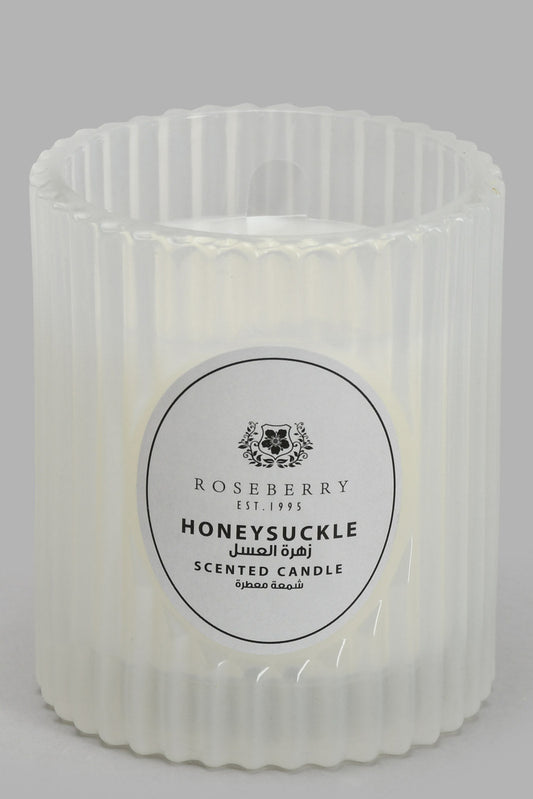 Redtag-Golden-Honeysuckle-Ribbed-Glass-Jar-Candle-Candles-Home-Decor-