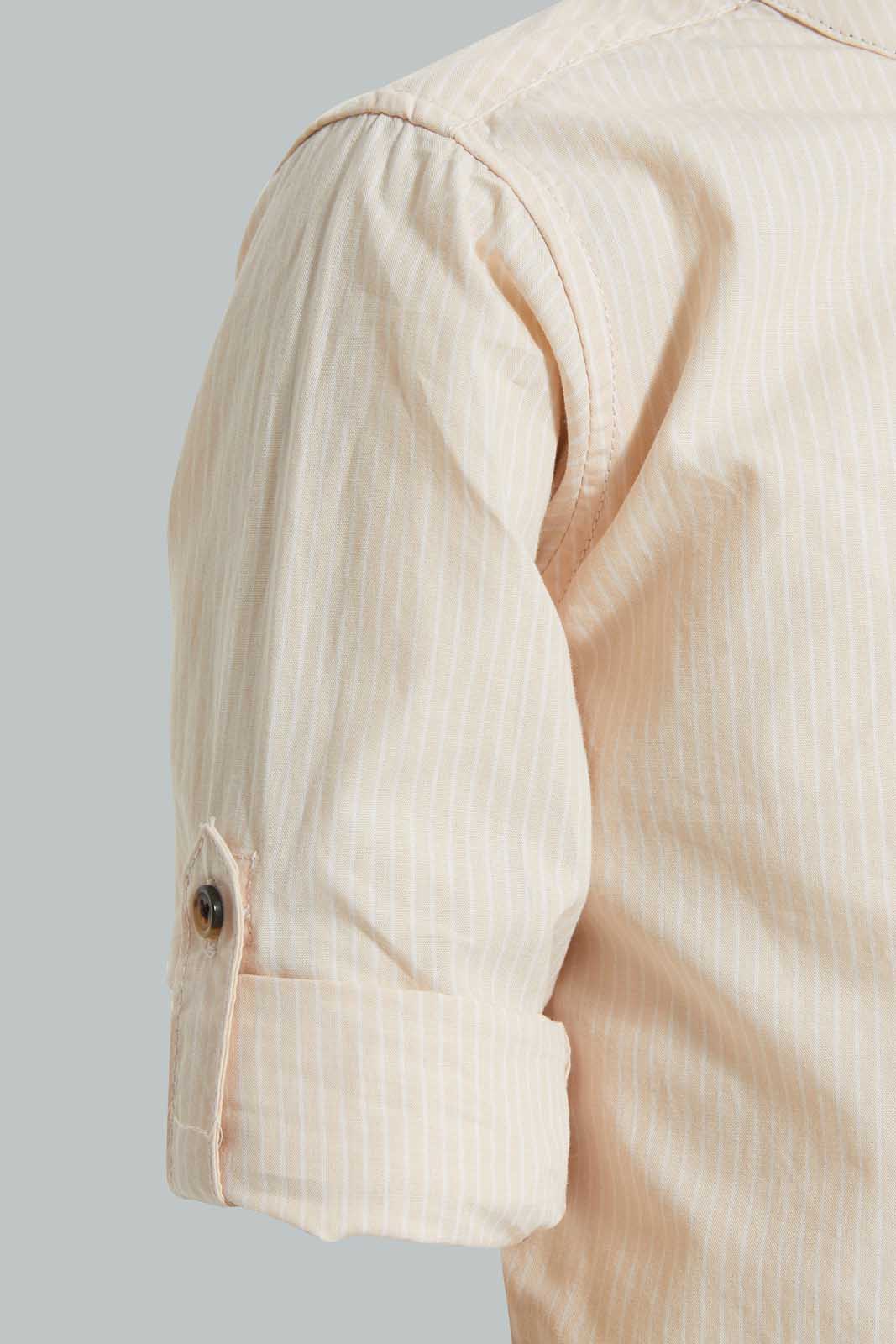 Redtag-Stone-Stripe-Shirt-Casual-Shirts-Boys-2 to 8 Years