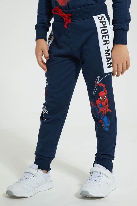 Redtag-Blue-Spiderman-Jog-Pant-Joggers-Boys-2 to 8 Years