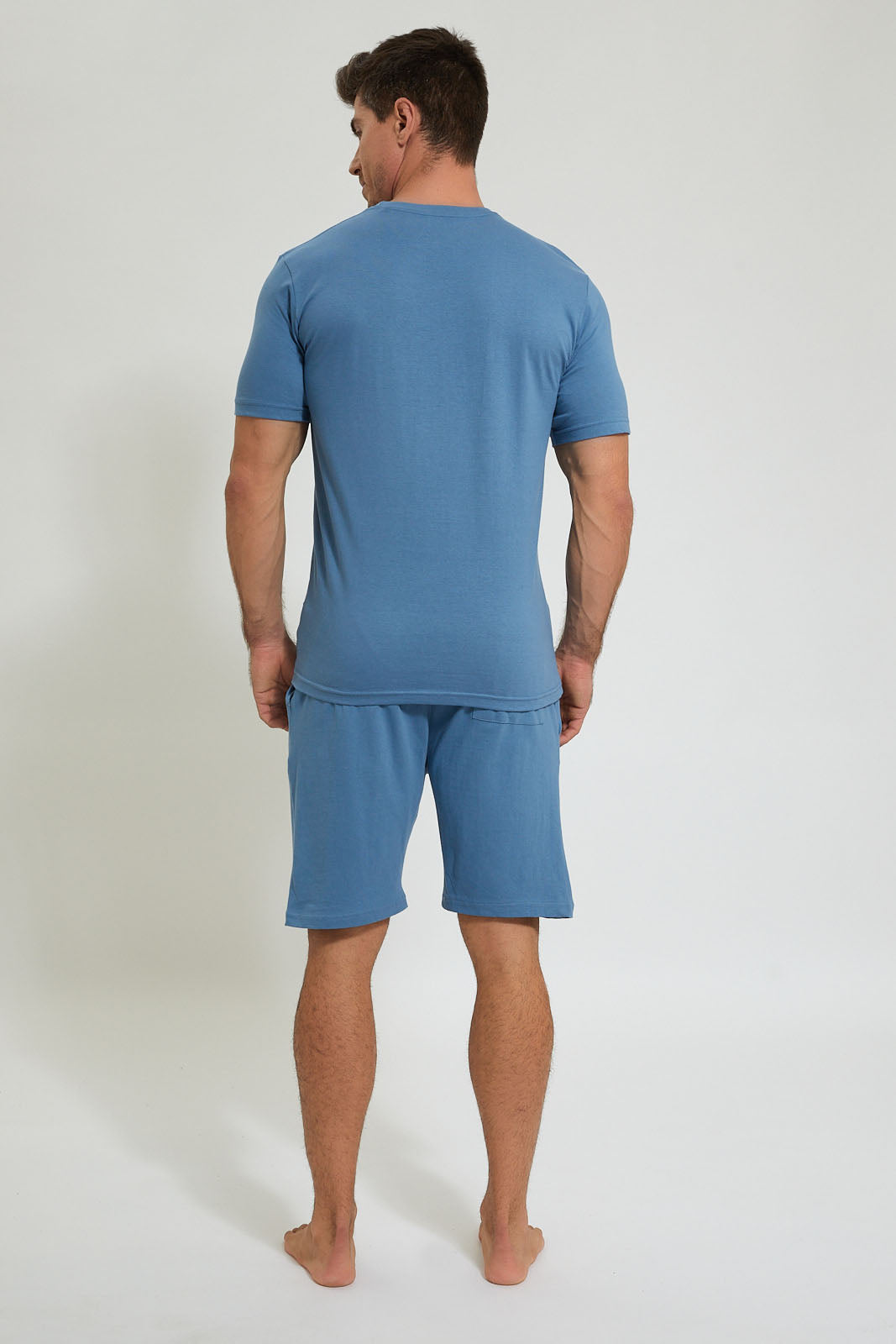 Redtag-Blue-Logo-Print-Pyjama-Set-Pyjama-Sets-Men's-