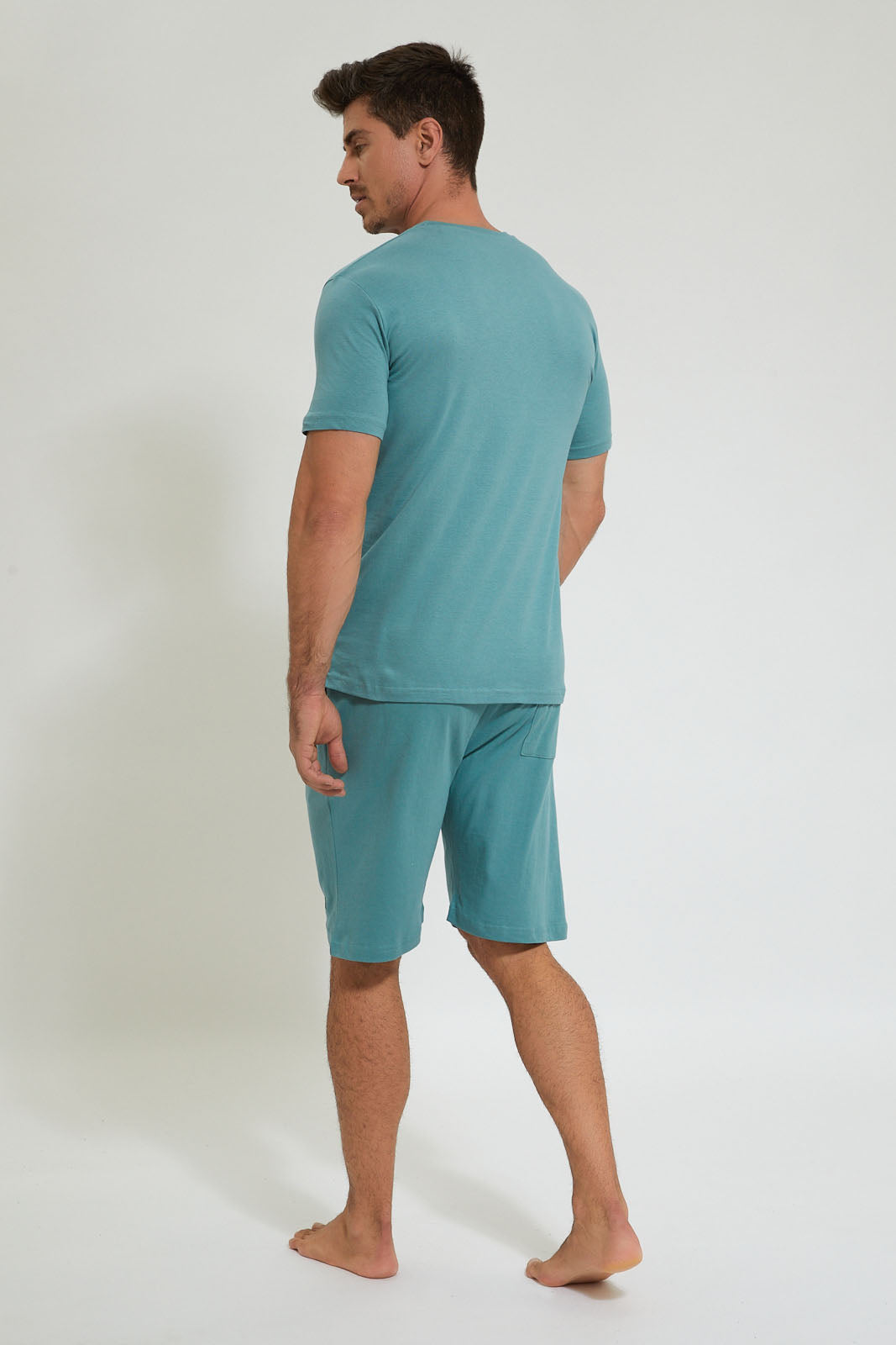 Redtag-Blue-Logo-Print-Pyjama-Set-Pyjama-Sets-Men's-